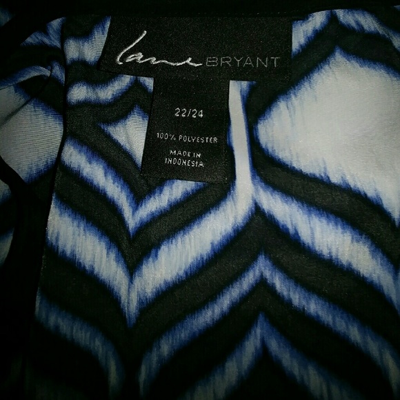 Lane Bryant Summer Maxi Dress W/ Asymmetrical Hem - Picture 5 of 8